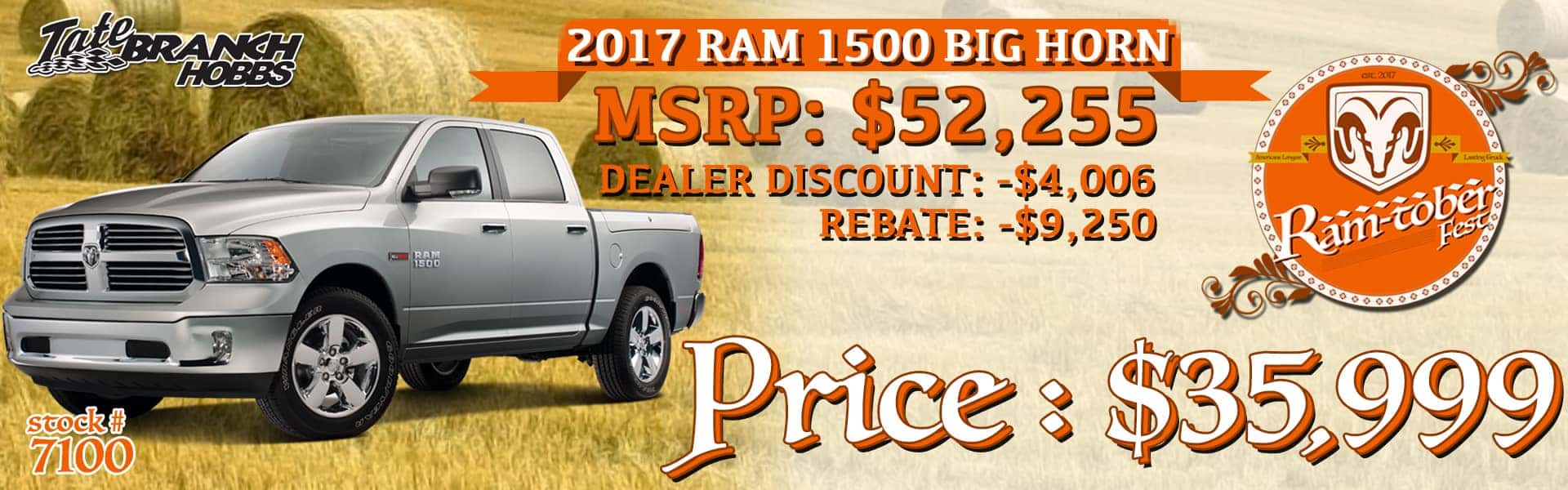 Ramtober Fest 2017 Tate Branch Hobbs