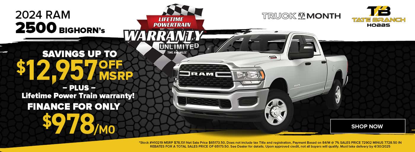 2024 RAM 2500 BIG HORN’s
