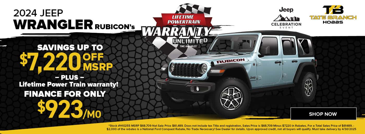 2024 JEEP WRANGLER RUBICON’s