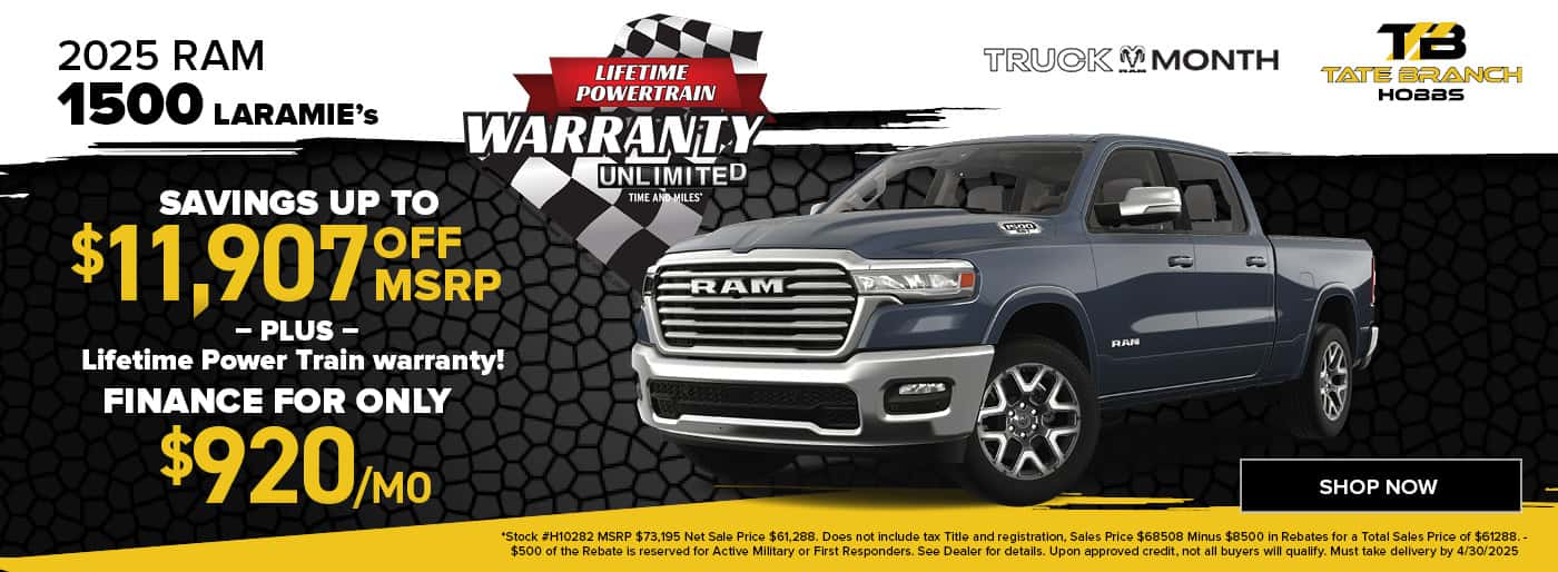 2025 RAM 1500 LARAMIE’S