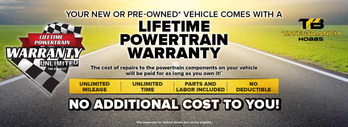 Lifetime Powertrain Warranty