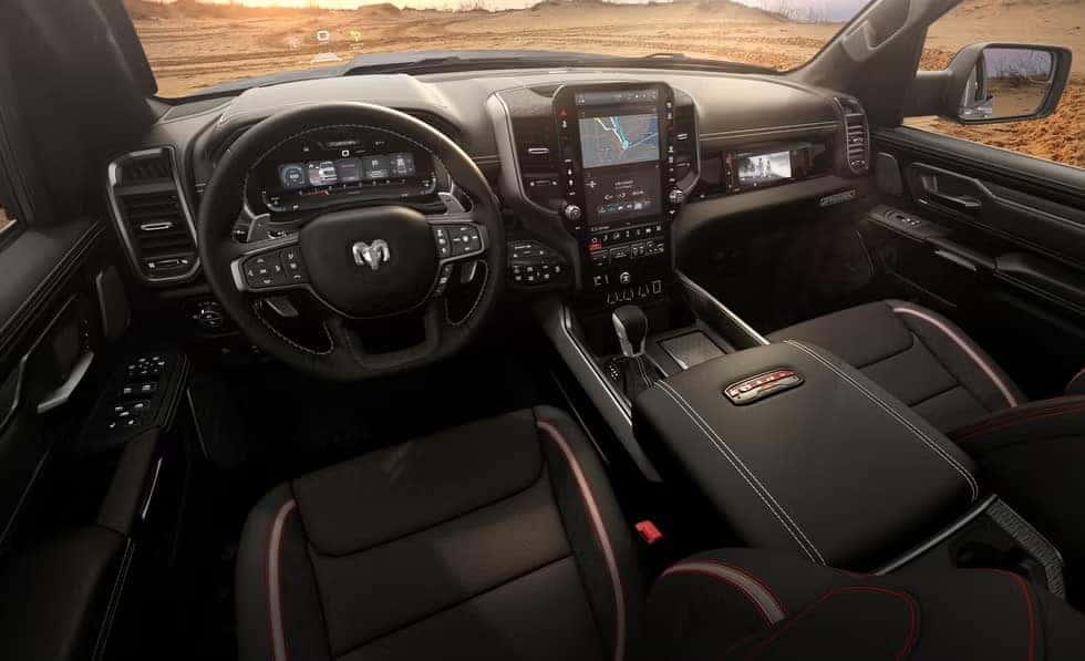 2026 Ram 1500 Rebel dashboard and steering wheel