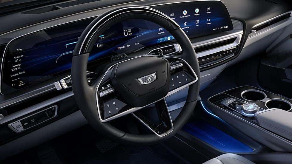 Interior of the 2023 Cadillac LYRIQ
