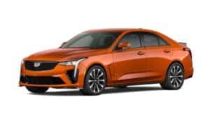 2022 Cadillac CT4 Blaze Orange Metallic exterior color