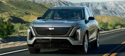 2026 Cadillac Vistiq on a road