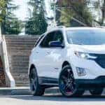 2020 Chevy Equinox parked in front of stairs.