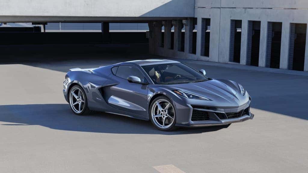2024 Chevrolet Corvette parked in an empty lot