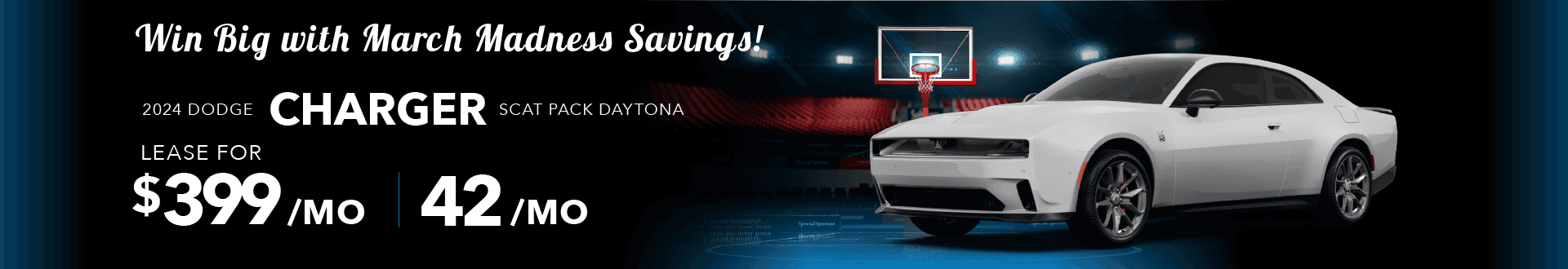 2024 Dodge Charger Scat Pack Daytona Lease For $399 per Month For 42 Months