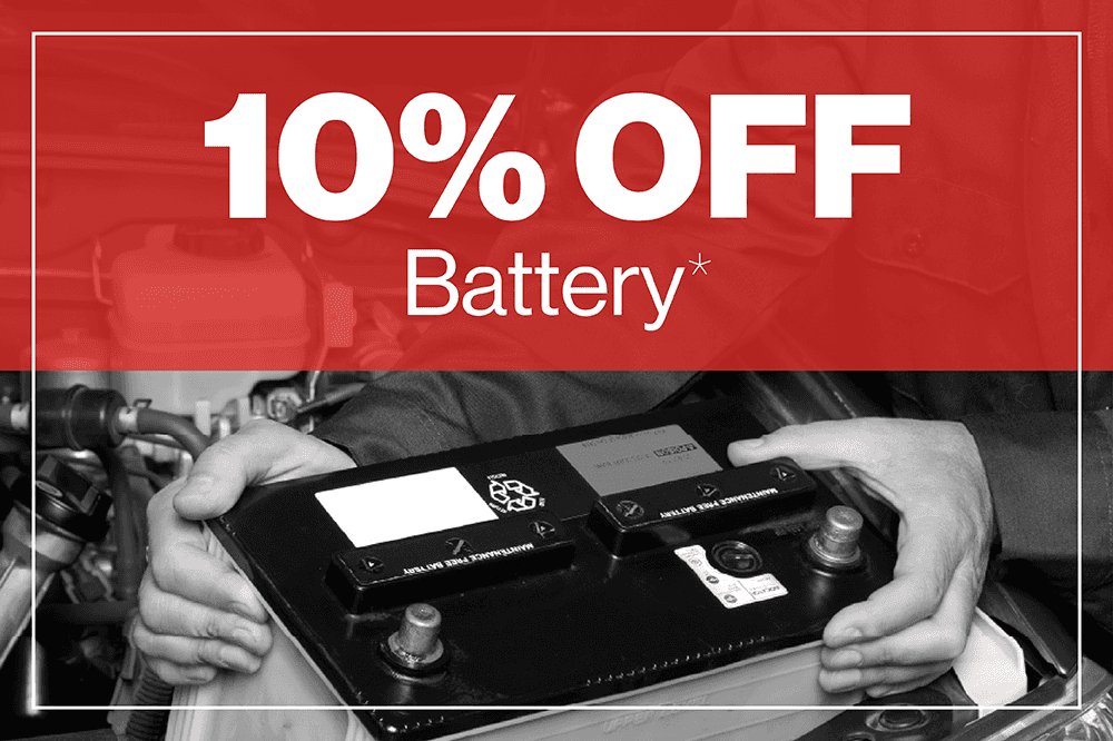 10% OFF BATTERY