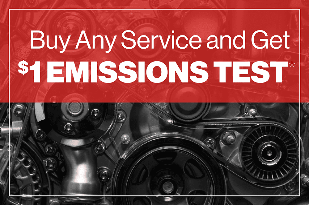 BUY ANY SERVICE GET $1 STATE EMISSION TEST