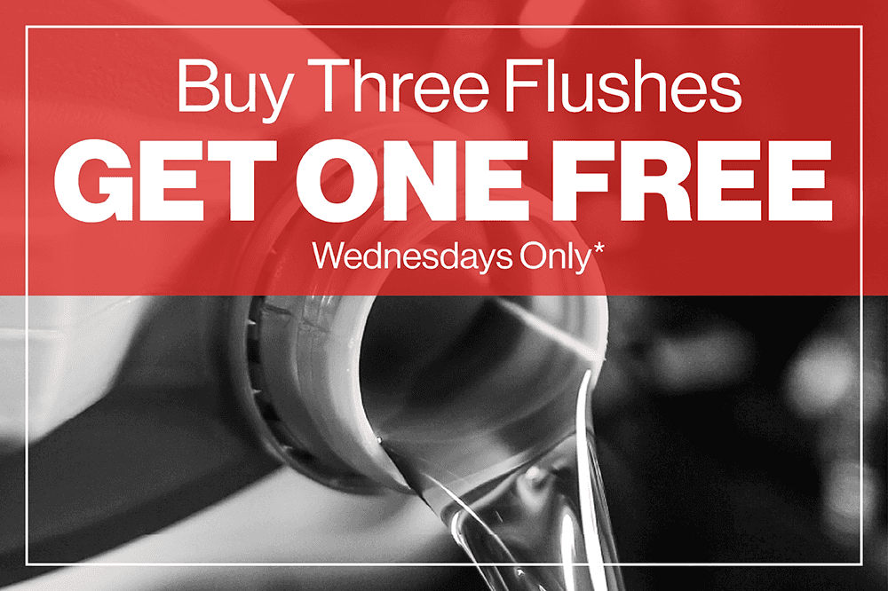 BUY 3 FLUSHES GET ONE FREE (WEDNESDAYS ONLY)