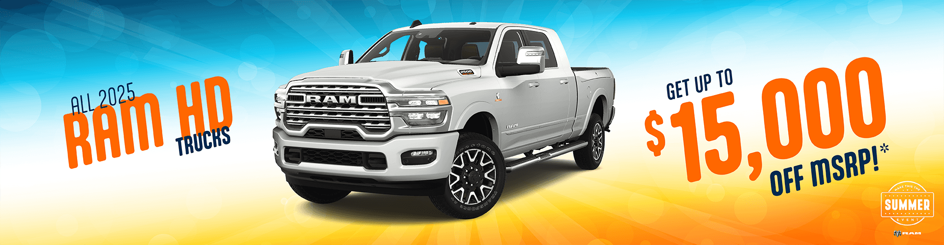 2025 All RAM Heavy Duty Trucks : Get Up to $15,000 off MSRP