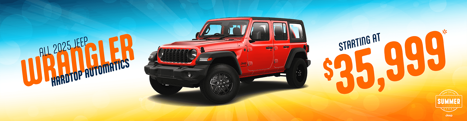 All 2025 Jeep Wrangler Hardtop Automatics starting at $35,999