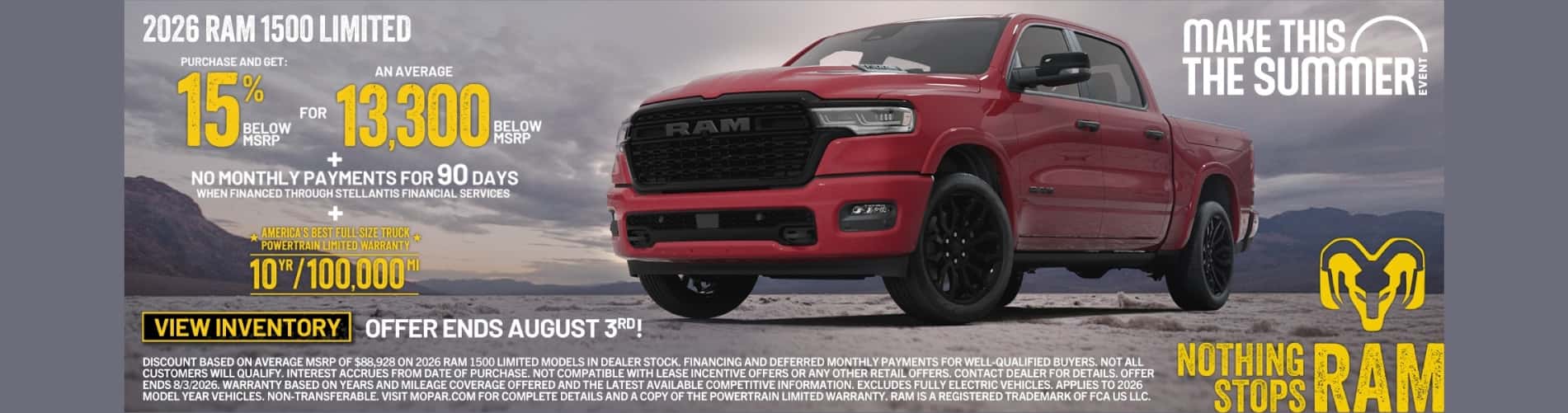 Ram 1500 offer