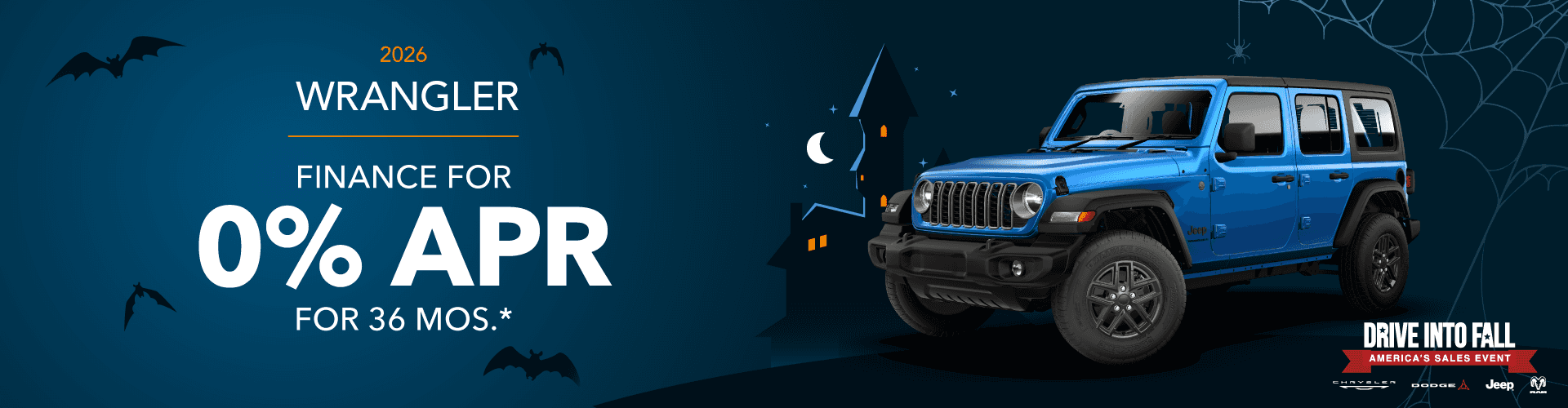2026 Jeep Wrangler: 0% APR for 36 months*