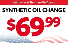 Synthetic Oil Change for $69.99