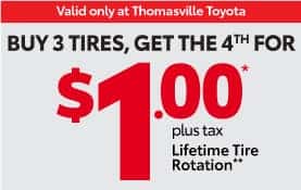 Buy 3 Tires Get The 4th For $1