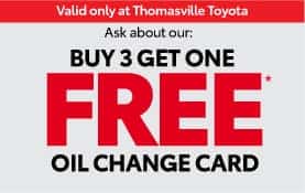 Ask about our Oil Change Loyalty Card