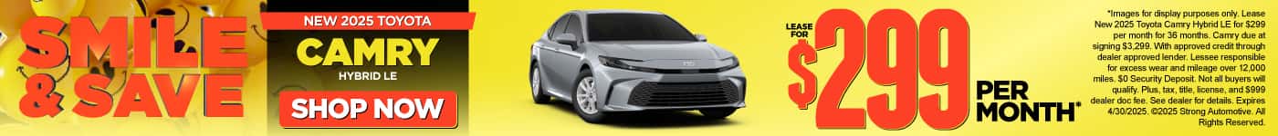 New 2025 Toyota Camry Hybrid LE 