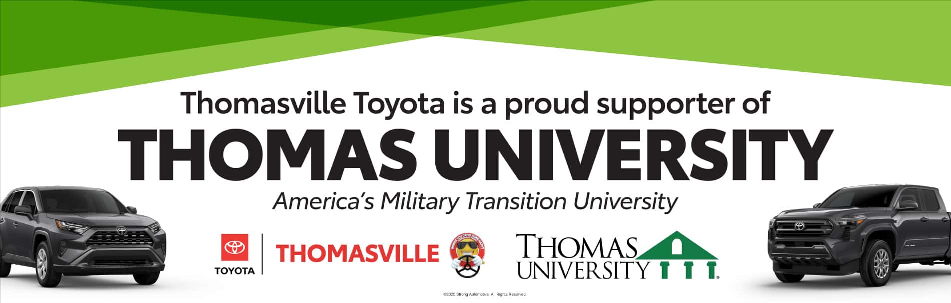 Thomasville Toyota is a proud supporter of Thomas University, America’s Military Transition University