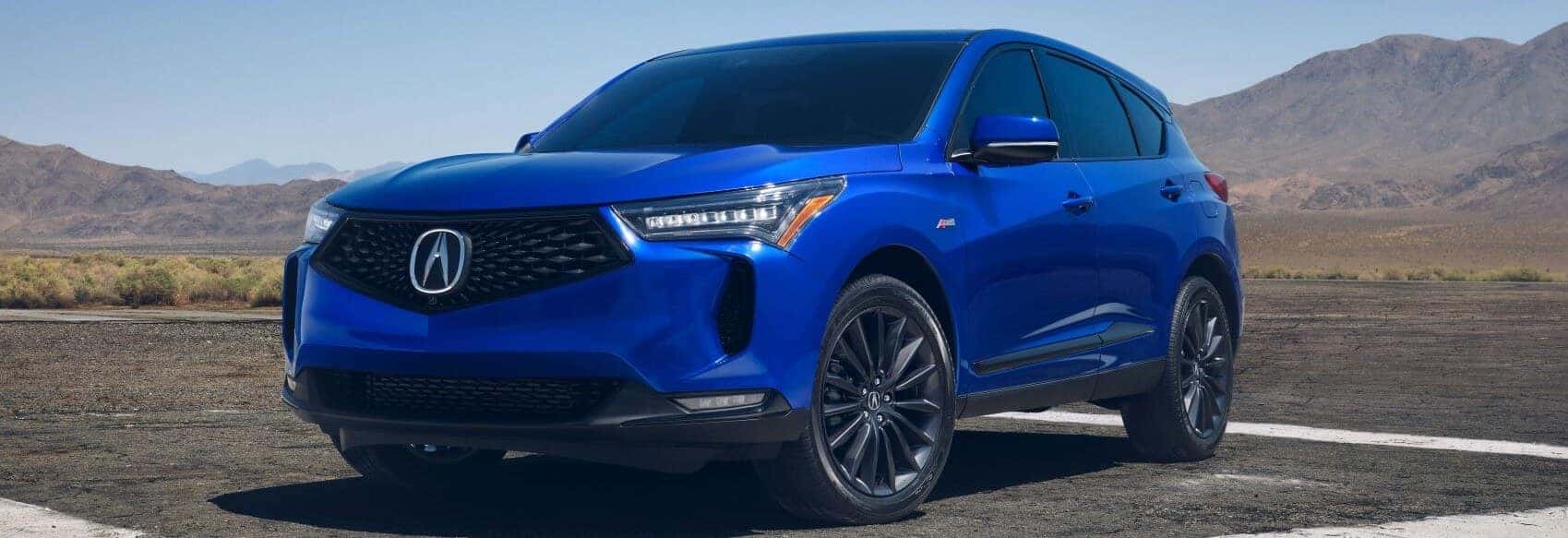 Blue 2022 Acura RDX Front