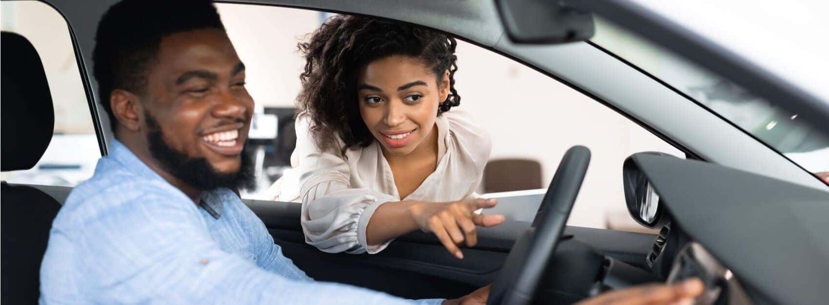 Customer Happy in Vehicle