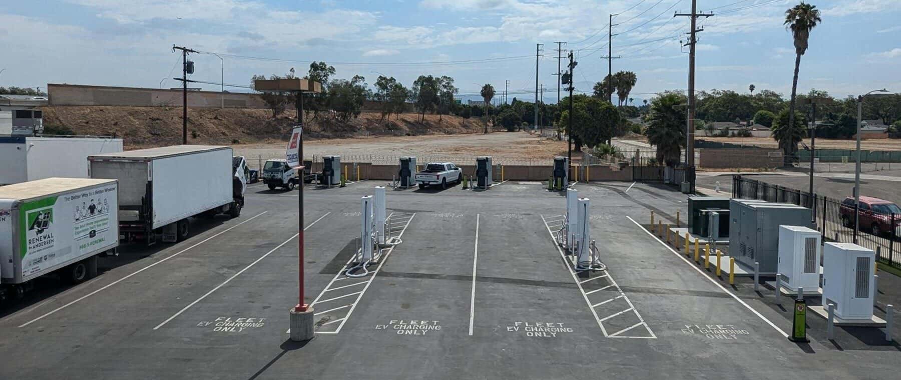 outside charging area