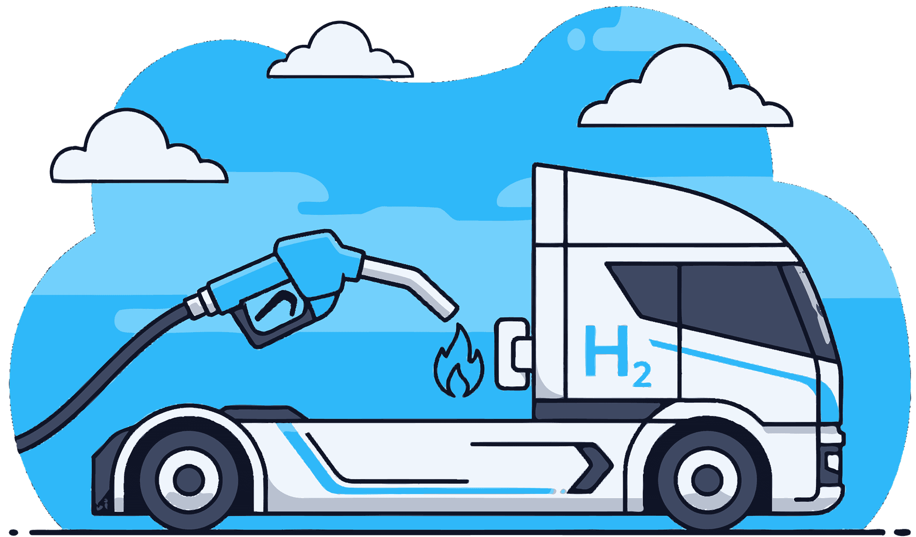hydrogen refueling graphic