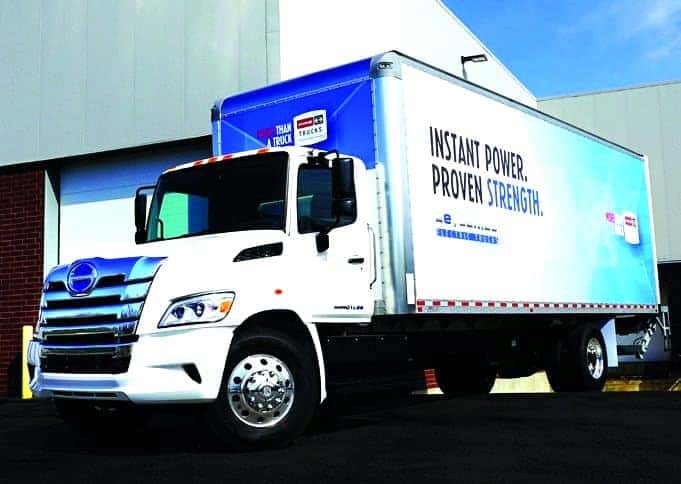 Hino L6e zero-emission Class 6 box truck