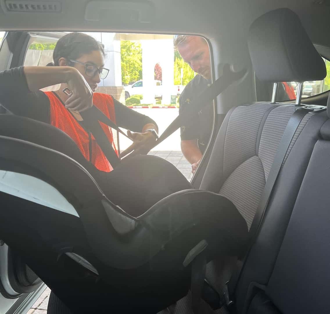 car seat training and distribution at toyota of corvallis