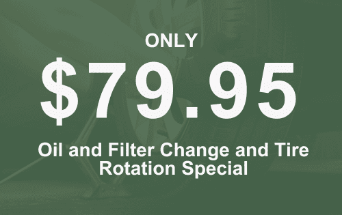 Oil and Filter change and tire rotation special at Toyota of Corvallis