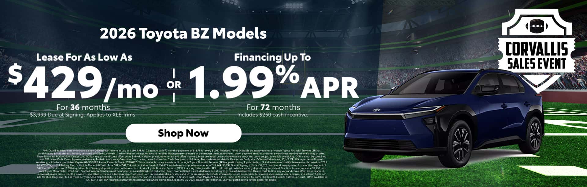 2026 bZ Sep Offer