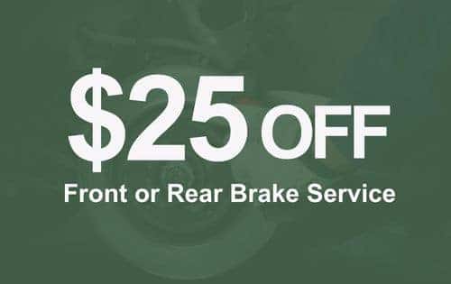 $25 off brake service