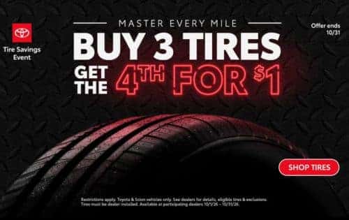 bjuy 3 tires get the 4th for $1