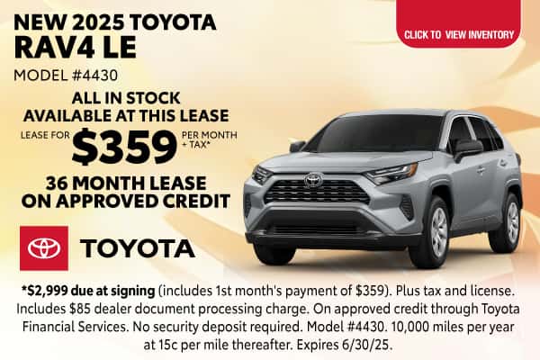 New 2025 Toyota RAV4 LE
