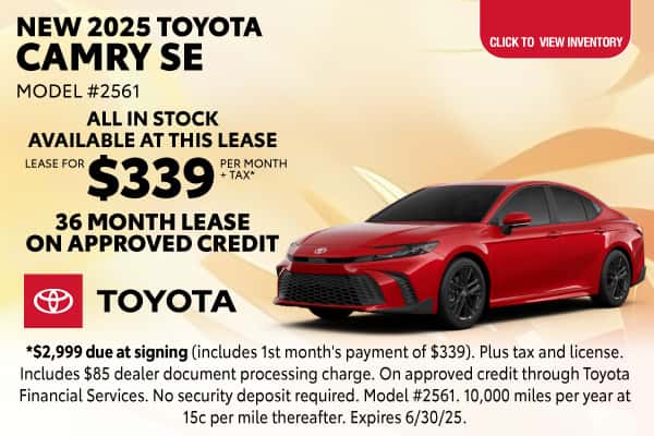 New 2025 Toyota Camry SE