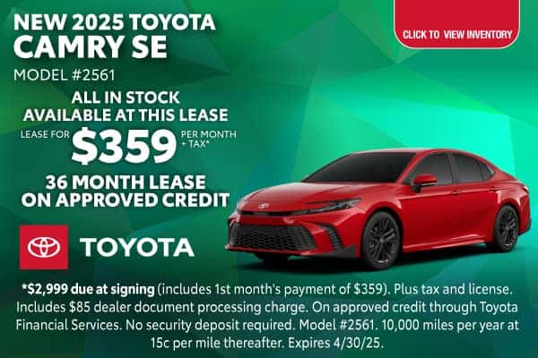 New 2025 Toyota Camry SE