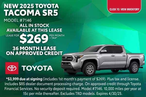 New 2025 Toyota Tacoma SR5