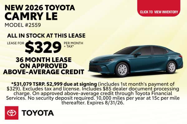 New 2026 Toyota Camry LE