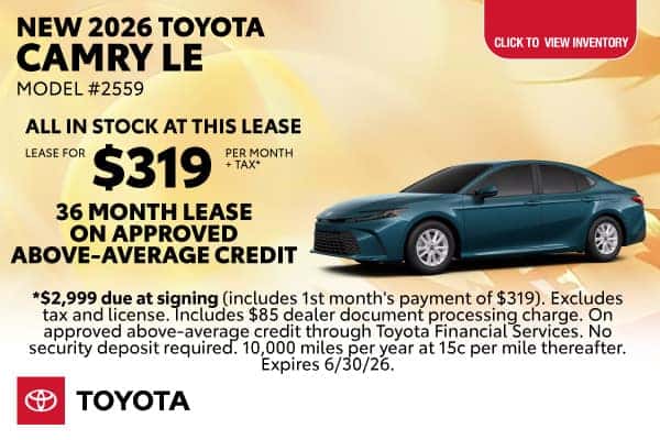 New 2026 Toyota Camry LE