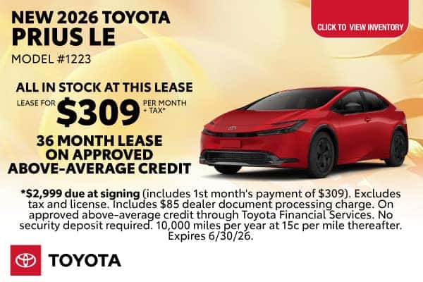 New 2026 Toyota Prius LE