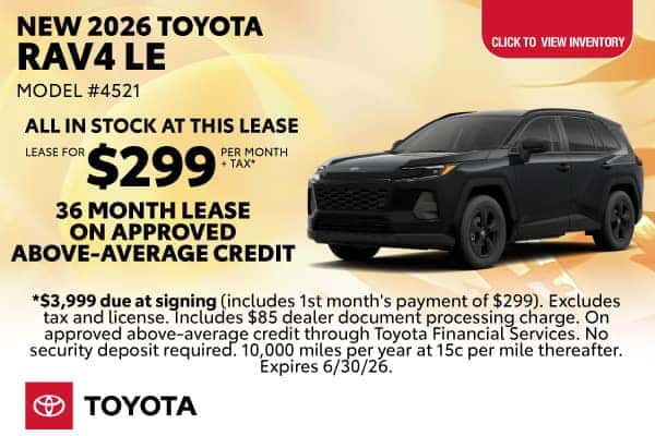 New 2026 Toyota RAV4 LE