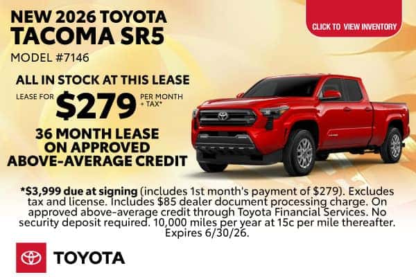 New 2026 Toyota Tacoma SR5 4x2