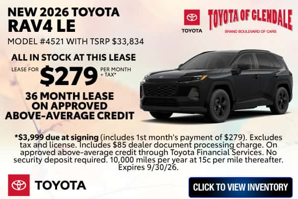New 2026 Toyota RAV4 LE