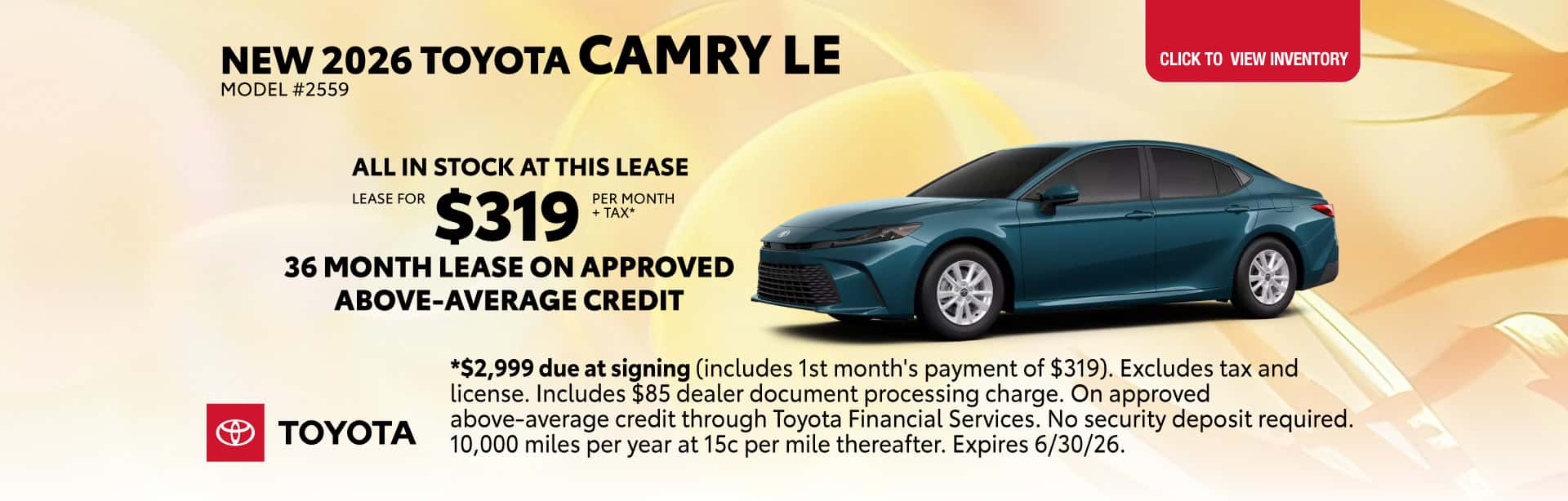 New 2026 Toyota Camry LE