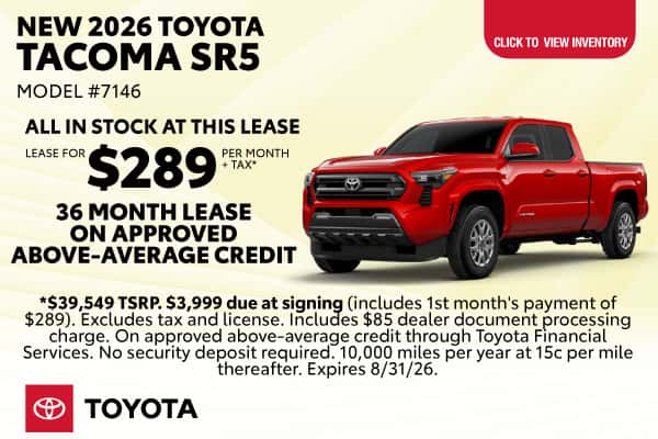 New 2026 Toyota Tacoma SR5