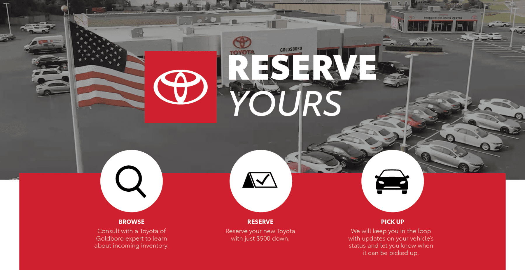 Reserve Your Car Toyota of Goldsboro
