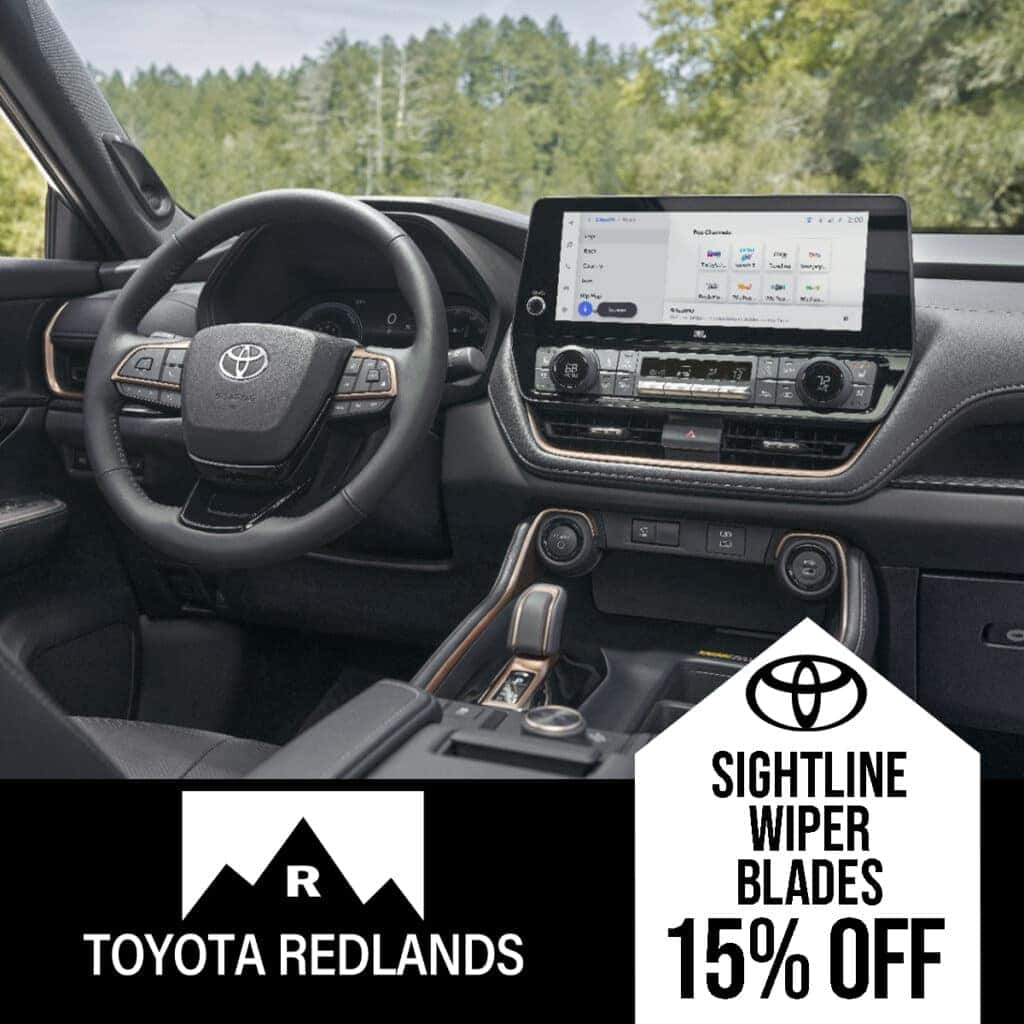 Image stating 15% discount on sightline wiper blades