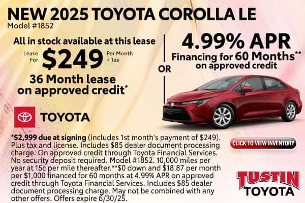 New 2025 Toyota Corolla LE