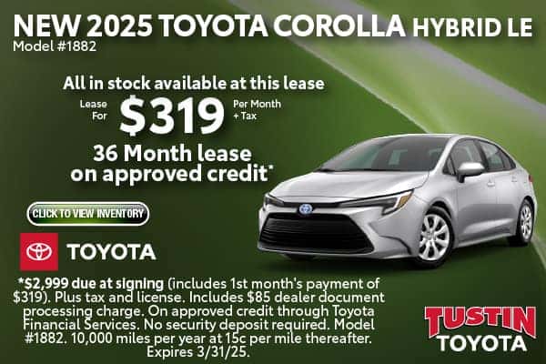 New 2025 Toyota Corolla Hybrid LE